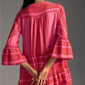 EUC Anthropologie dress bright red size M